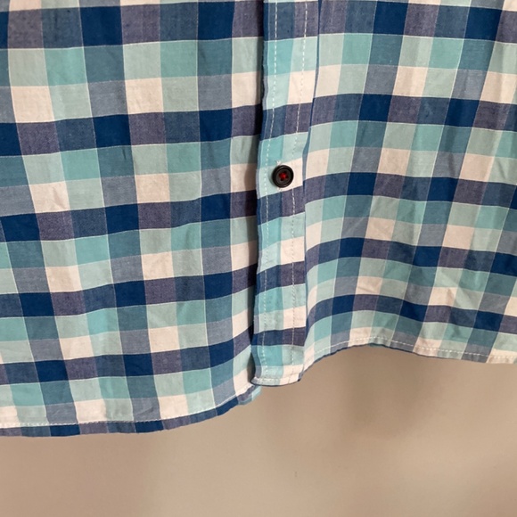 Men’s short sleeve button down shirt blue Large - Picture 3 of 9